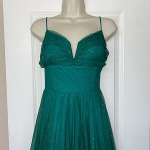 Elegant Teal Evening Dress